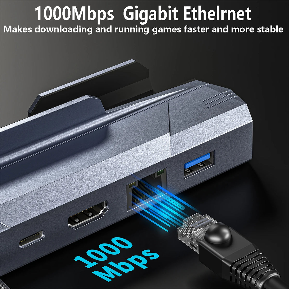 6-in-1 Steam Deck & ROG Ally Docking Station (4K HDMI, 100W PD)