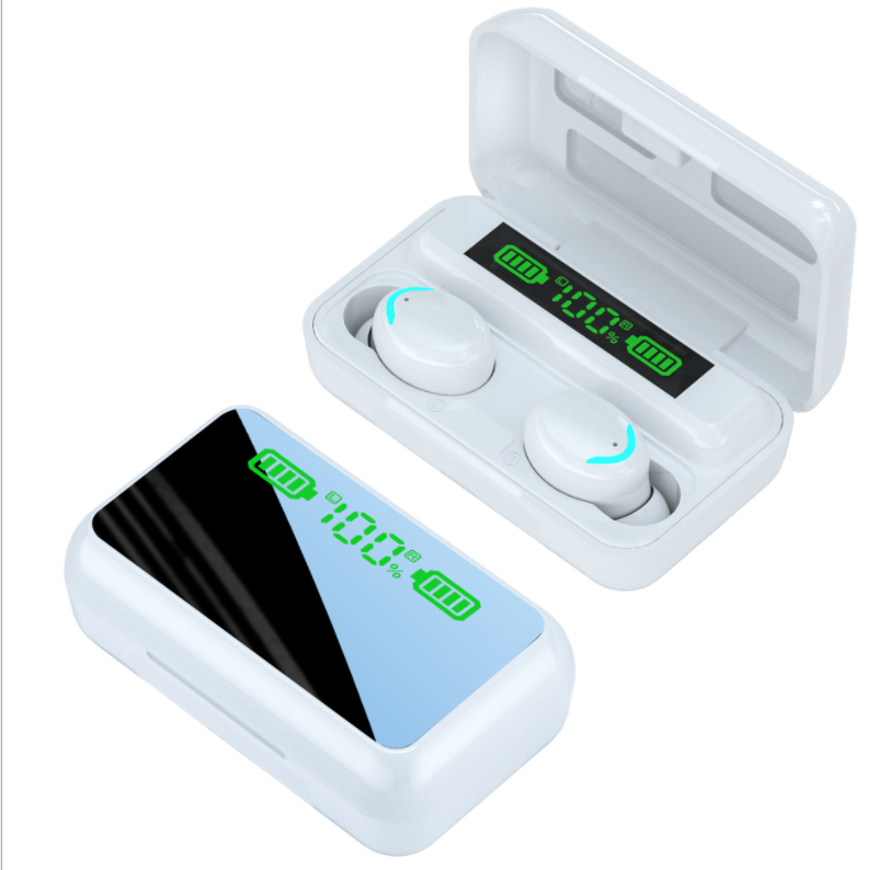 F9 TWS Bluetooth Headset with Touch Display