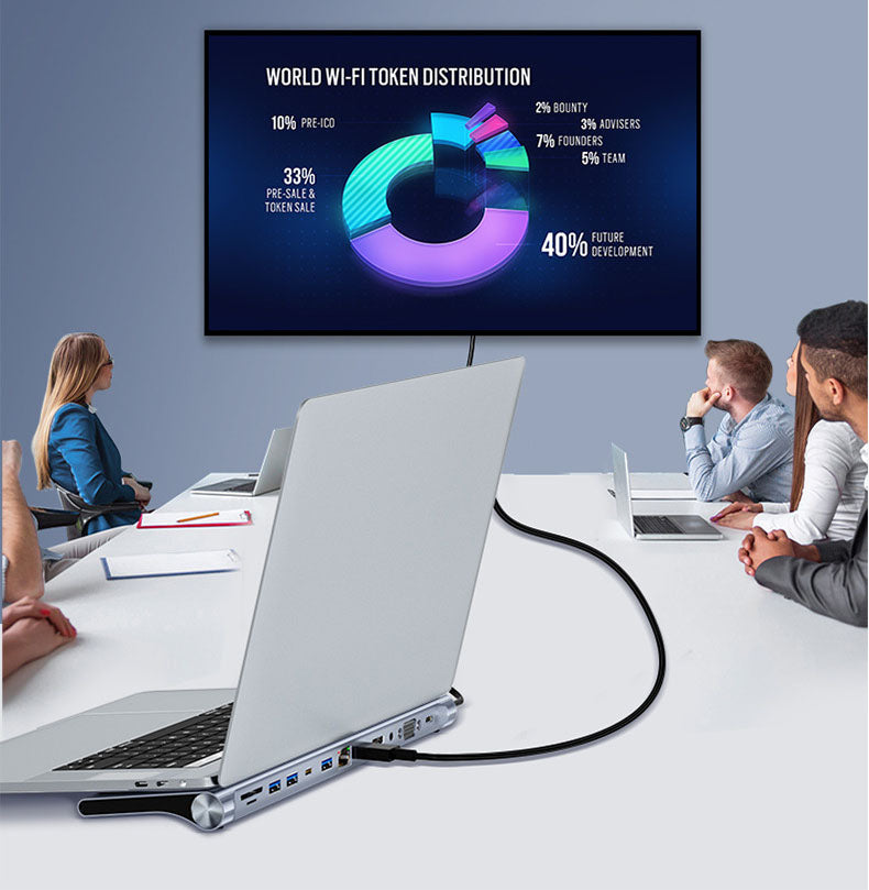 12-in-1 Dual HDMI USB-C Docking Station (MST Multi-Screen)