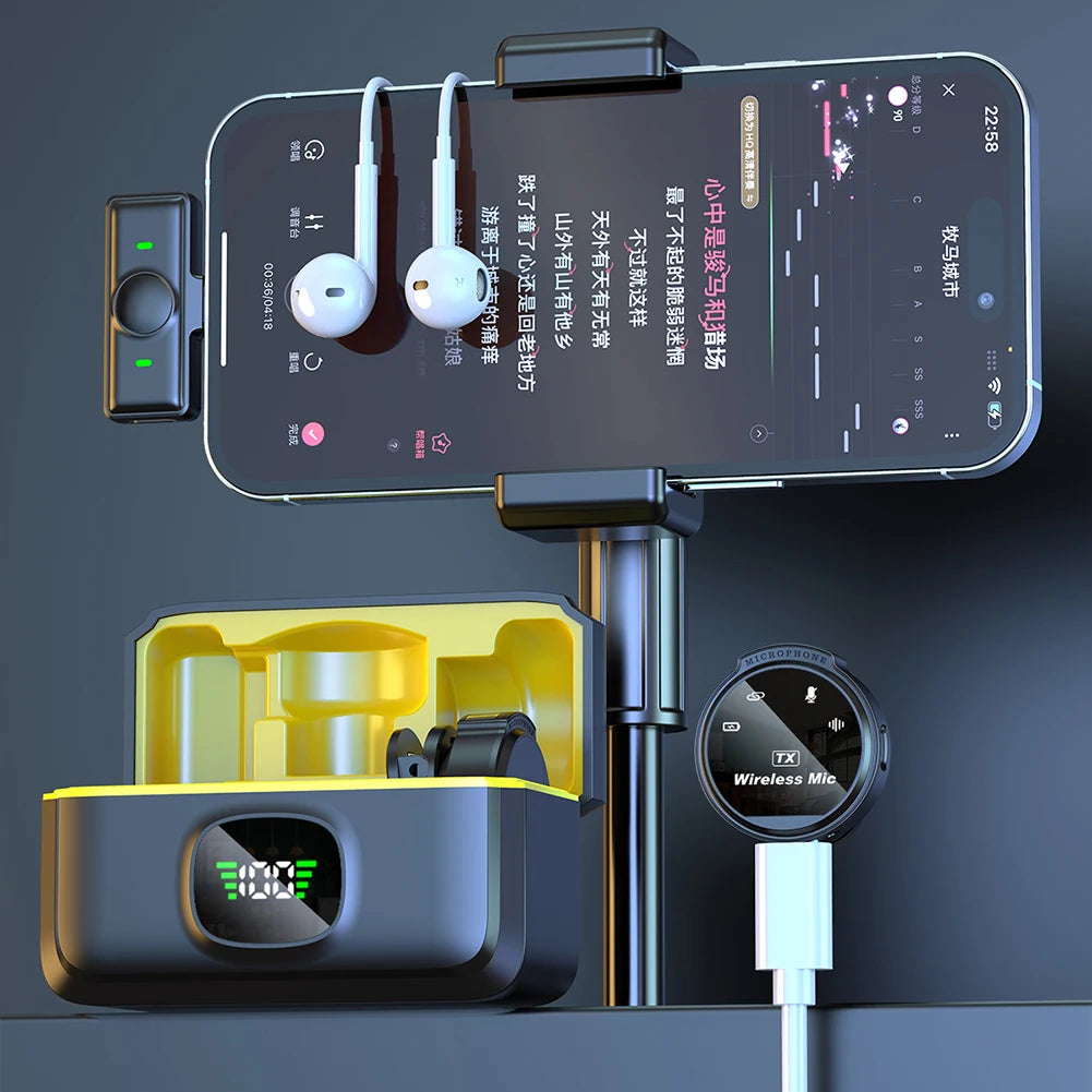Dual Wireless Lapel Microphone (USB-C & iOS)