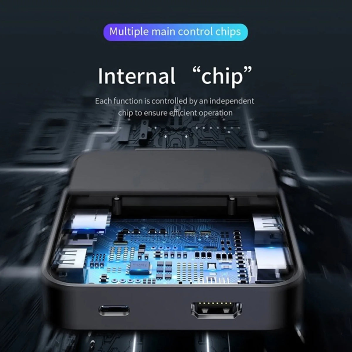 8-in-1 USB-C Docking Station with Phone Stand
