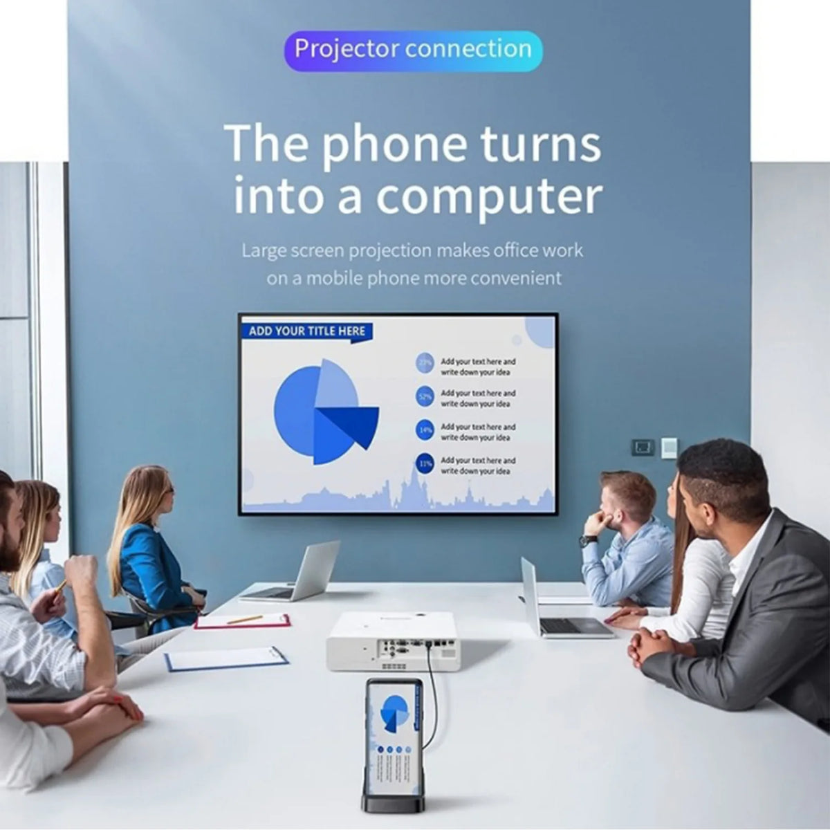 8-in-1 USB-C Docking Station with Phone Stand