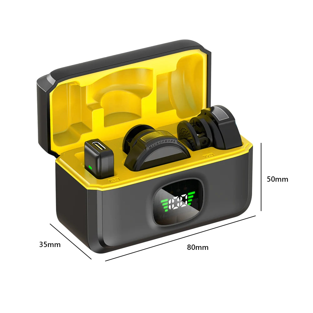 Dual Wireless Lapel Microphone (USB-C & iOS)