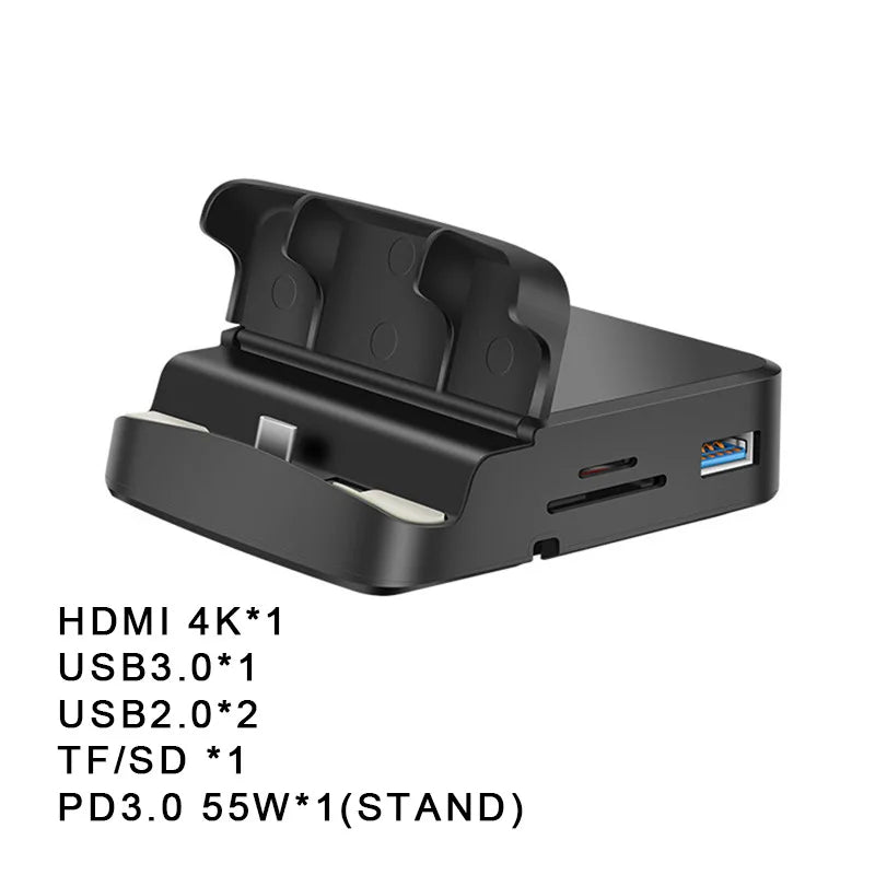 8-in-1 USB-C Docking Station with Phone Stand